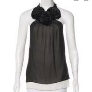 BCBG Silk Halter Top